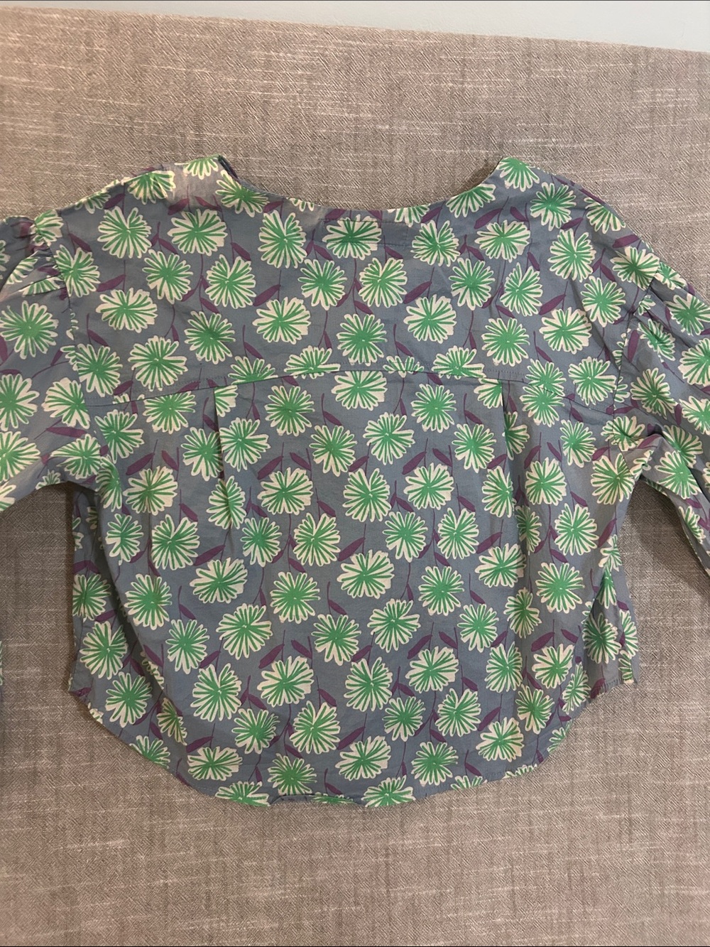 Zara Lavender & Mint Floral Blouse - Picture 4 of 6